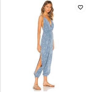 Blue jumpsuit